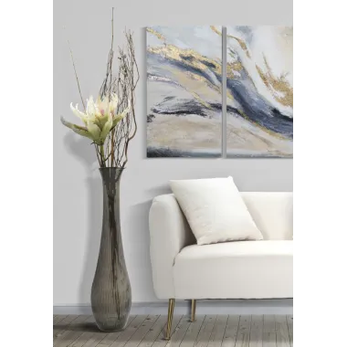 Wazon arabski z recyklingowanego szkła brązowy 25x99 cm (WYPRODUKOWANY W HISZPANII)